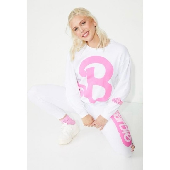 Barbie Logo Pullover Sweatshirt NWT! - Picture 2 of 16